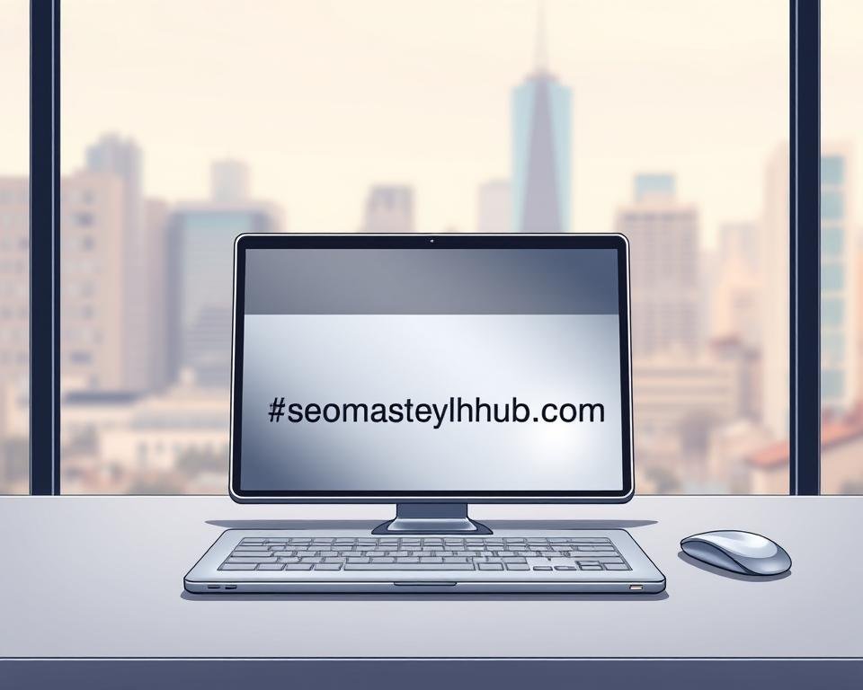 A sleek, modern desktop workspace with a shiny, metallic backlink checker tool at the center. The tool has a clean, minimalist design with a prominent "backlinkseo.site" branding. The background features a blurred, pastel-colored cityscape, creating a sense of urban sophistication. The lighting is soft and diffused, casting subtle shadows that accentuate the tool's contours. The camera angle is slightly elevated, giving the viewer a birds-eye perspective on the scene. The overall mood is one of efficiency, organization, and technological prowess, reflecting the power of the backlink checker tool to boost search visibility.